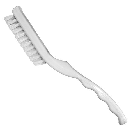 IMPACT PRODUCTS Tile/Grout Cleaning Brush, 9" L Handle, 3.50" L Brush, White, Plastic, 12 PK IMP225CT
